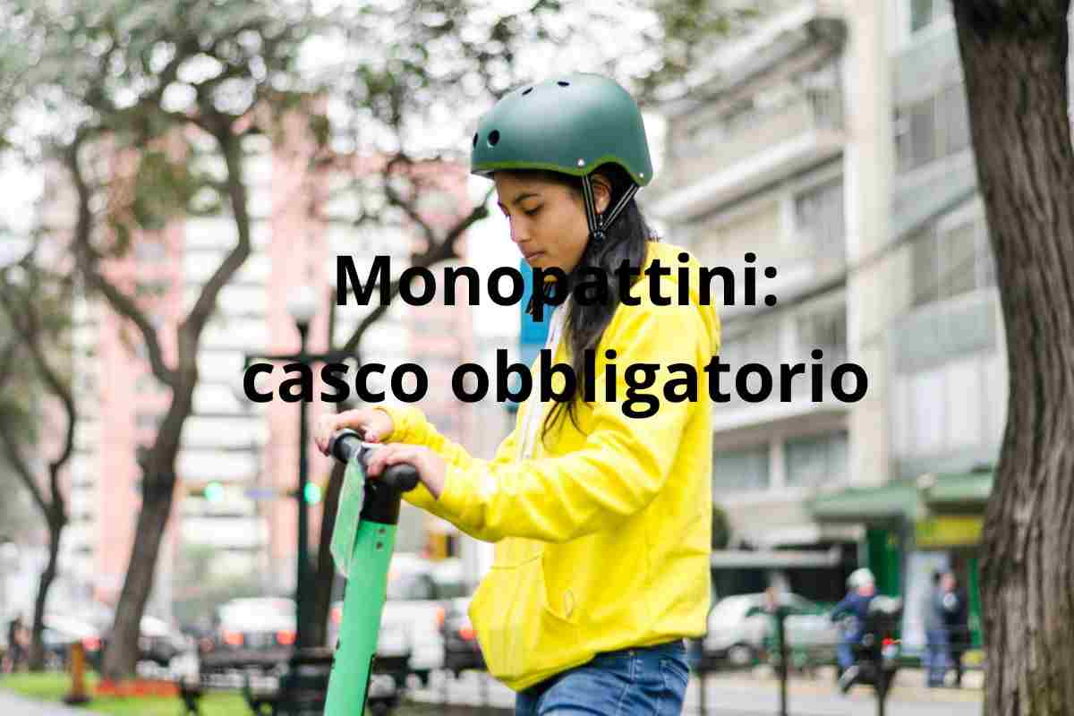 obbligo casco per i monopattini