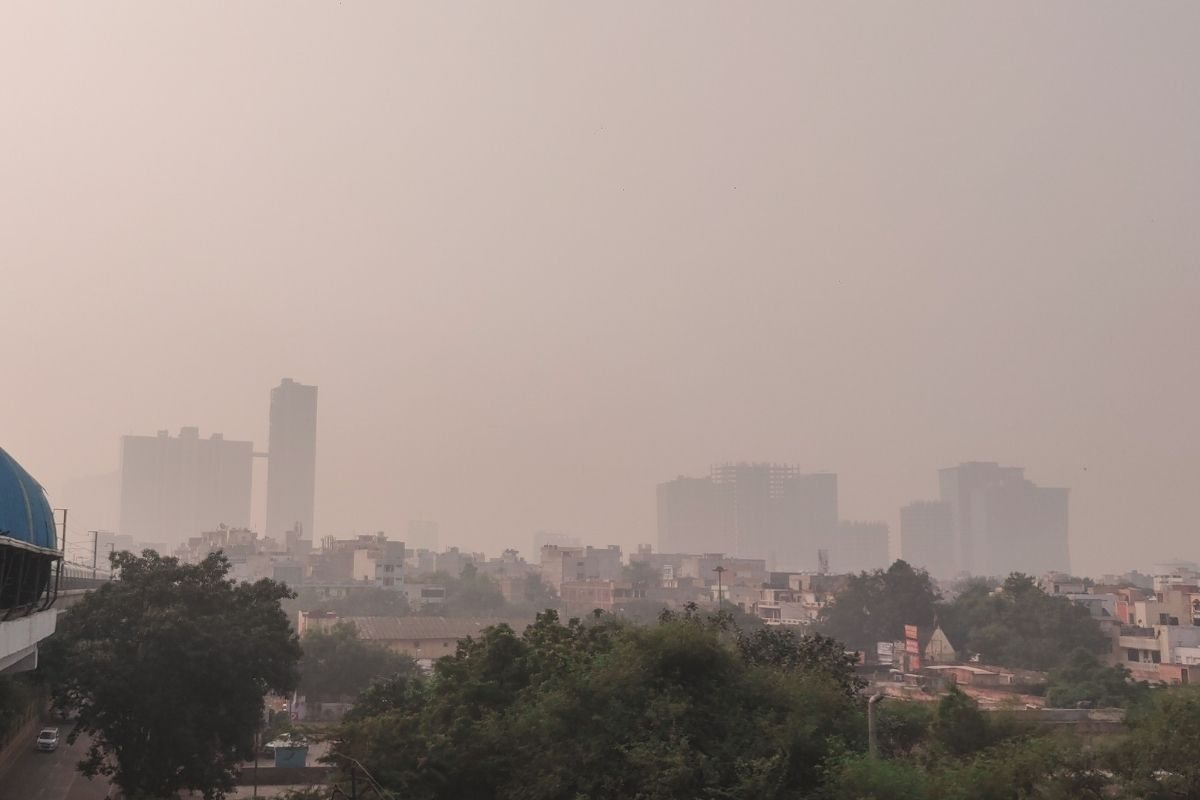 Nuova Delhi in India sommersa dalla nebbia